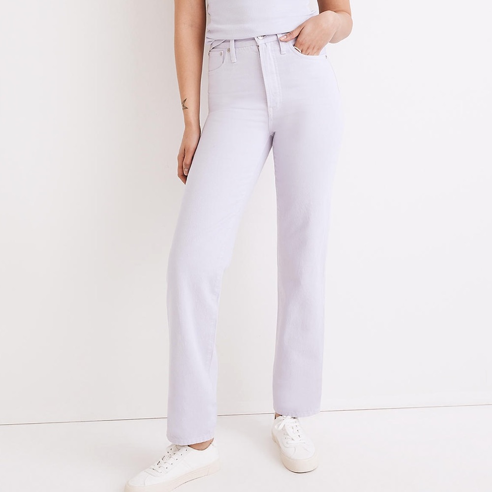 Madewell The Perfect Vintage Straight Jean: Garment-Dyed Edition